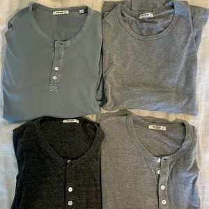 Buck Mason Long Sleeve Lot 4 shirts